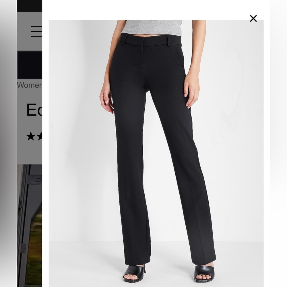 Express Bootcut Mid Rise Pants